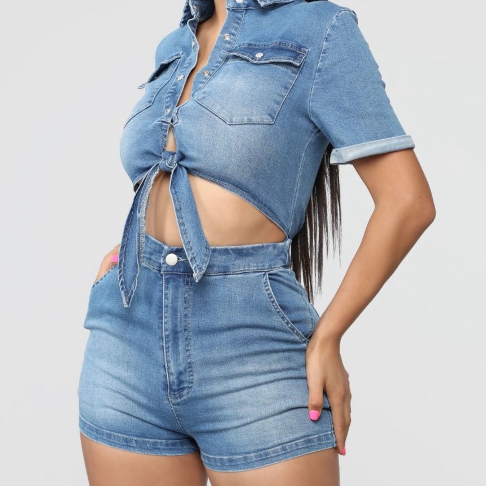 Denim mami Jumpsuit